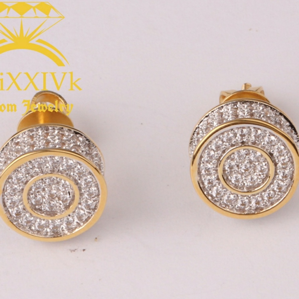 Iced Out Custom Studded Earrings